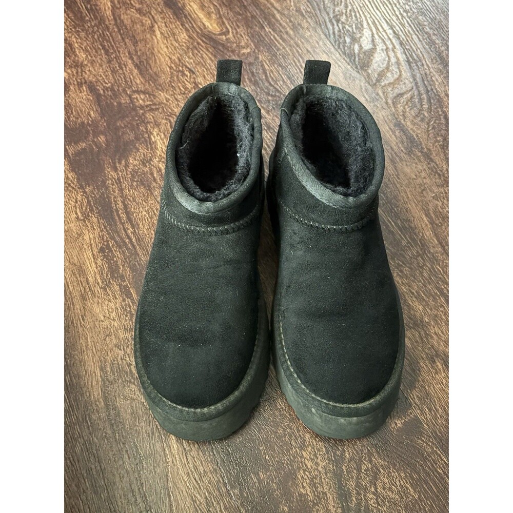BEACH by Matisse Womens Breckenridge Round Toe Pull On Boots Size 5 Black